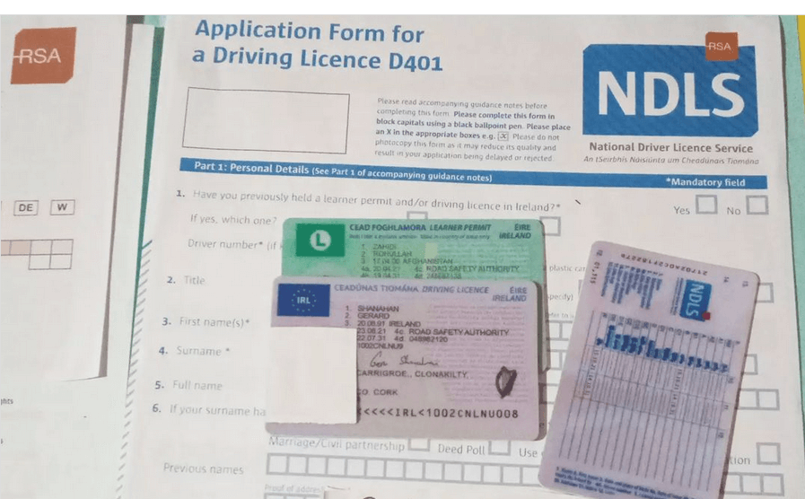 Getting an Irish driving license online